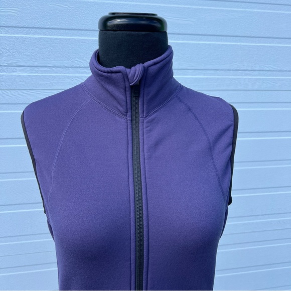 REI Polartec Power Stretch Purple Fleece Zip Up Vest, M - Picture 6 of 15